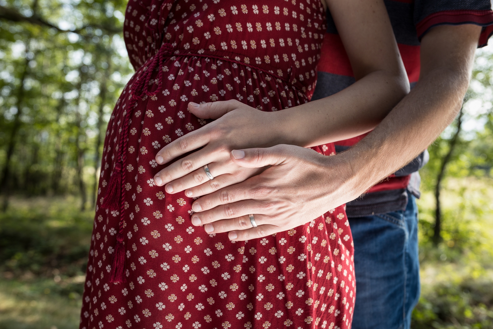 Těhotenské fotografování bříško
