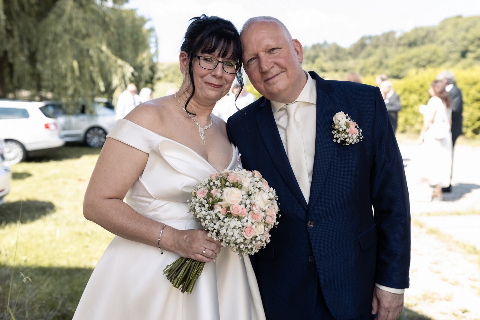 Svatba Hostinec u Vrbů ve Stašově, Hořovice ženich a nevěsta před obřadem