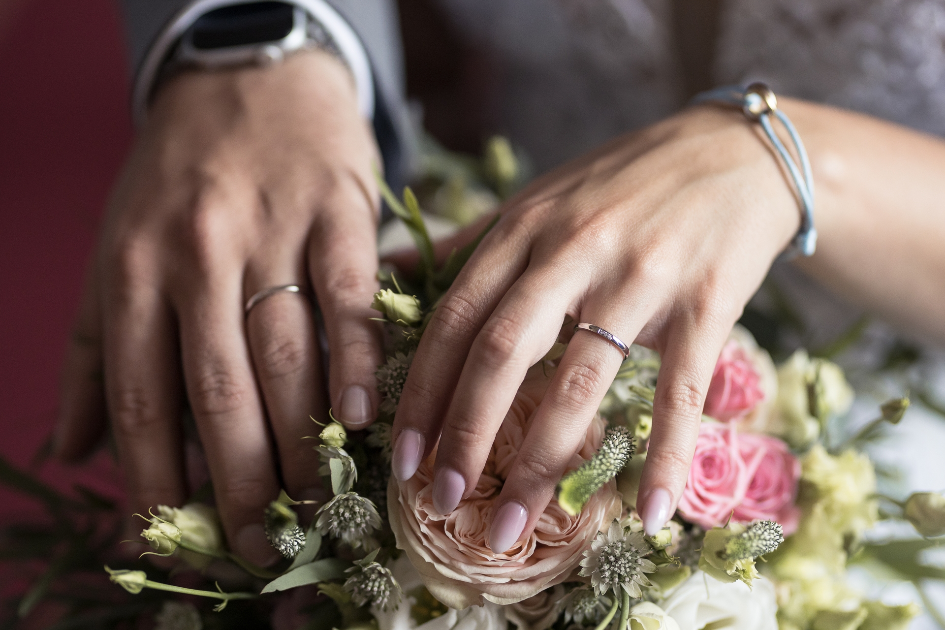 Svatba zámek Zbiroh - snubní prsteny